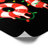 Funny Viral Christmas 67 Candy Canes Meme Santa Ho ポスター (角)