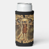 Funny Viral-Style Cartoon | Meme Aesthetic Art スリム缶クーラー (Seltzer正面)