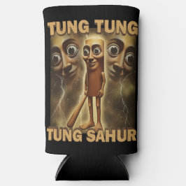 Funny Viral-Style Cartoon | Meme Aesthetic Art スリム缶クーラー