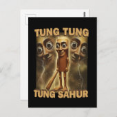 Funny Viral-Style Cartoon | Meme Aesthetic Art ポストカード (正面/裏面)