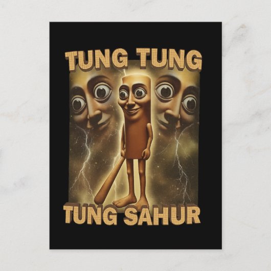 Funny Viral-Style Cartoon | Meme Aesthetic Art ポストカード (正面)