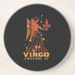 Funny Virgo Zodiac Horoscope Astrology Awesome AF コースター<br><div class="desc">Virgo zodiac star and symbol. Vintage retro design for those born in August or September. Cool and funny birthday party merchandise for Virgo baby, king, queen, princess and life of the party. Perfect for those who love constellation, astrology, star sign and horoscope. Great Christmas gift and birthday present for son,...</div>