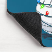 Funny Volleyball Ball Christmas Graphics Lights Lo マウスパッド (コーナー)