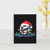 Funny Volleyball Christmas Graphics Lights Lover P カード (黄色い花)