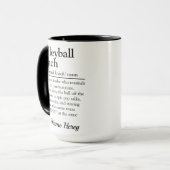 Funny Volleyball Coach Definition Custom Gift マグカップ (正面左)