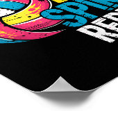 Funny Volleyball Joke Bump Set Spike Repeat Player ポスター (角)
