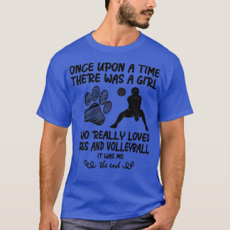 funny volleyball s for teen girls who loves dogs tシャツ