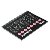 Funny Volleyball Team Player Gifts For Her Girls ノートブック (左側)