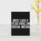 Funny Voted To Go Viral On Social Media Sibling Co カード (黄色い花)