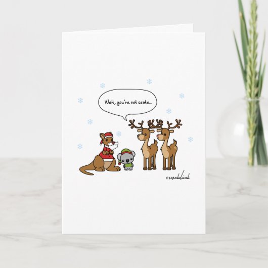 Funny Wait You're Not Santa Christmas Card シーズンカード (正面)