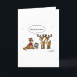 Funny Wait You're Not Santa Christmas Card シーズンカード<br><div class="desc">When the Aussies try to blend into a white Christmas... </div>
