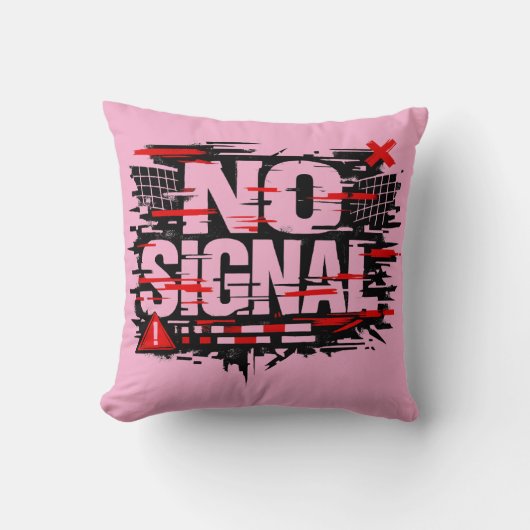 Funny Warning Throw Pillow – “Does Not Signal As I クッション (正面)
