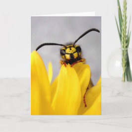 Funny Wasp Greeting Card カード