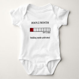 Funny Watercolor Baby Milestone Bodysuit | 2ヶ月 ベビーボディスーツ