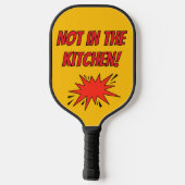 Funny Watercolor Chicken Personalized ピックルボールラケット (裏面)