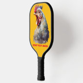 Funny Watercolor Chicken Personalized ピックルボールラケット (左)