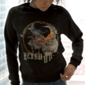 Funny Watercolor Creepy Witches Broom Halloween スウェットシャツ