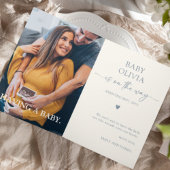 Funny Watercolor Pregnancy Announcement カード