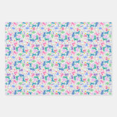 Funny Watercoloured Cats For Cat Lovers ラッピングペーパーシート (正面3)