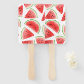 Funny Watermelon Fans - Fresh Fruit Summer Fans  ハンドファン (正面&裏面)