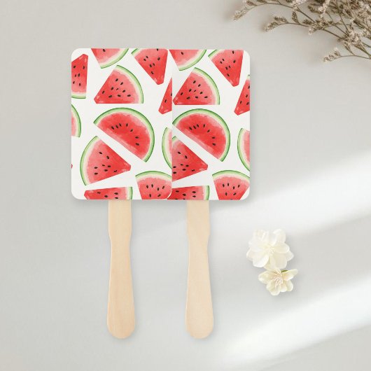 Funny Watermelon Fans - Fresh Fruit Summer Fans  ハンドファン