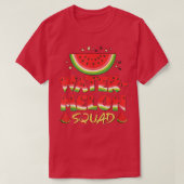 Funny Watermelon Squad Watermelon Lover Summer Tro Tシャツ (デザイン正面)