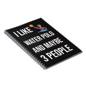 Funny Waterpolo Gifts Player Sport Humor Fan ノートブック (右側)