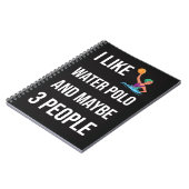 Funny Waterpolo Gifts Player Sport Humor Fan ノートブック (左側)