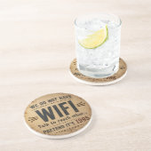 Funny We Do Not Have WiFi Rustic Farmhouse コースター (側面)
