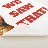 Funny “We Saw That” Santa and Jesus Design シェルパブランケット (3/4)