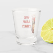 Funny “We Saw That” Santa and Jesus Design ショットグラス (裏面)