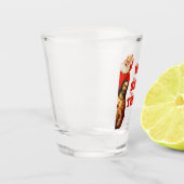 Funny “We Saw That” Santa and Jesus Design ショットグラス (左)