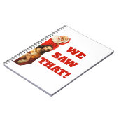Funny “We Saw That” Santa and Jesus Design ノートブック (左側)