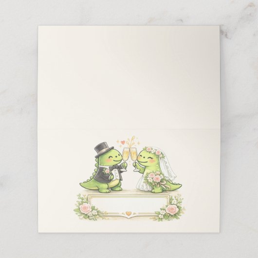 Funny Wedding プレイスカード (外部開封)