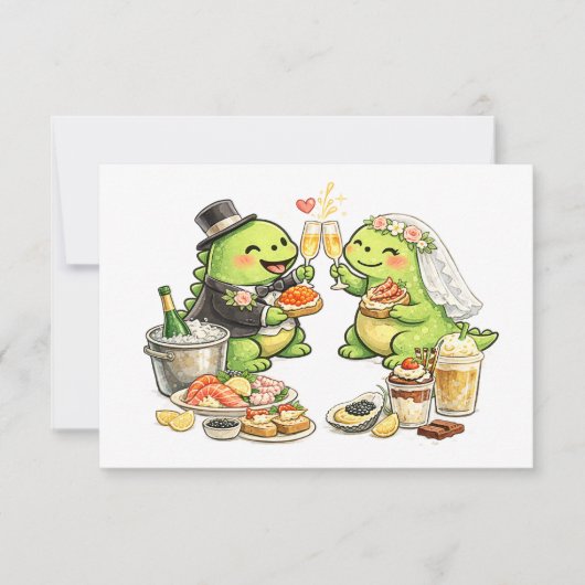 Funny Wedding 出欠カード (正面)