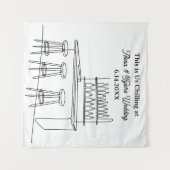 Funny Wedding Backdrop Photo Prop タペストリー (正面(横))