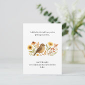 Funny Wedding Birdie Quote | Sarcastic Marriage  シーズンポストカード (スタンド正面)