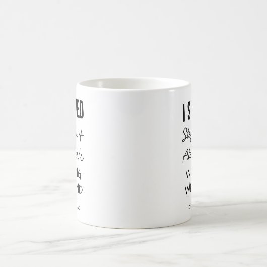 Funny Wedding Merch Custom Wedding Favor Keepsake コーヒーマグカップ (中央)