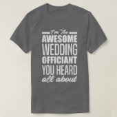Funny Wedding Officiant  Tシャツ (デザイン正面)