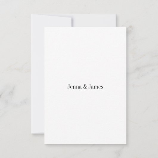 Funny Wedding RSVP Card (裏面)