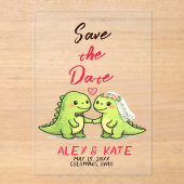 Funny Wedding Save the Date  アクリル招待状 (正面)