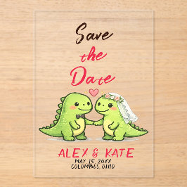 Funny Wedding Save the Date  アクリル招待状