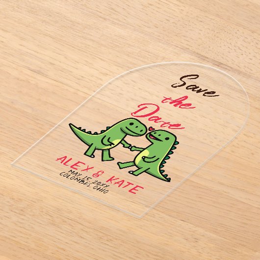 Funny Wedding Save the Date  アクリル招待状 (レイダウン)