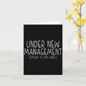 Funny Wedding Saying New Husband Humor Quote, Newl カード (黄色い花)