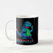 Funny Weding Groomzilla Design For Party コーヒーマグカップ (左)