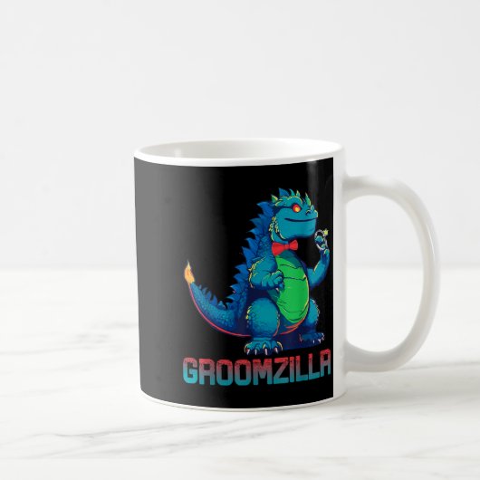 Funny Weding Groomzilla Design For Party コーヒーマグカップ (右)