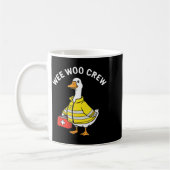 Funny Wee Woo Crew Goose Emt Paramedic Firefighter コーヒーマグカップ (左)