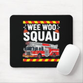 Funny Wee Woo Squad Fire Department Firefighter Fi マウスパッド (マウス)