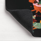 Funny Weiner Dog Dachshund Through The Snow Merry  マウスパッド (コーナー)