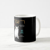 Funny Weird Cat Meme Smiling, Anatomy of A Cat コーヒーマグカップ (正面右)
